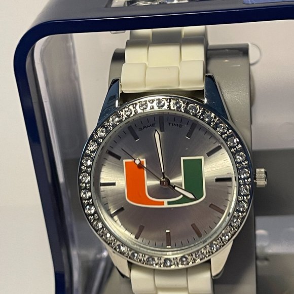 Miami Hurricanes NCAA FROST Ladies Watch by Game Time NEW - Picture 3 of 5